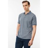 Desen Triko Erkek Fermuarlı Jakarlı T-shirt Füme