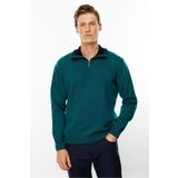 Desen Triko Erkek Fermuarlı Yaka Klasik Yün Kazak K.Ö.başı Beden;2XL,Renk;K.Ö.başı