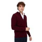 DESEN TRİKO Erkek Hakim Yaka Triko Yün Ceket Bordo Beden;2XL,Renk;Bordo dsnNM4994