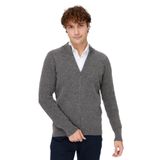 DESEN TRİKO Erkek Hakim Yaka Triko Yün Ceket Füme Beden;2XL,Renk;Füme dsnNM4990