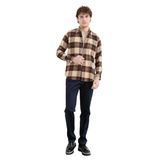 Desen Triko Erkek Kareli Kışlık Oduncu Gömlek 12 Beden;2XL,Renk;12