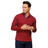 DESEN TRİKO Erkek Polo Yaka Desenli Uzun Kollu Sweatshirt Bordo Beden;3XL,Renk;Bordo dsnNM9480