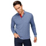 DESEN TRİKO Erkek Polo Yaka Desenli Uzun Kollu Sweatshirt Lacivert Beden;M,Renk;Lacivert dsnNM9469
