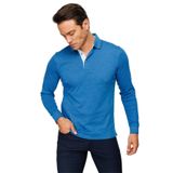 DESEN TRİKO Erkek Polo Yaka Desenli Uzun Kollu Sweatshirt Saks Beden;L,Renk;Saks dsnNM9461