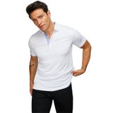 DESEN TRİKO Erkek Polo Yaka Düğmeli Cepli T-shirt Beyaz Beden;2XL,Renk;Beyaz dsnNM200