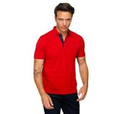 DESEN TRİKO Erkek Polo Yaka Düğmeli Cepli T-shirt Kırmızı Beden;3XL,Renk;Kırmızı dsnNM183