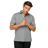 DESEN TRİKO Erkek Polo Yaka Jakarlı Düğmeli T-shirt Siyah Beden;3XL,Renk;Siyah dsnNM8631