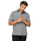 DESEN TRİKO Erkek Polo Yaka Jakarlı Düğmeli T-shirt Siyah Beden;S,Renk;Siyah dsnNM8636