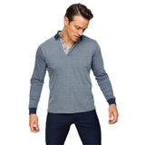 DESEN TRİKO Erkek Polo Yaka Jakarlı Minik Desenli Sweatshirt Füme Beden;L,Renk;Füme dsnNM9518