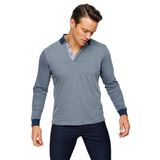 DESEN TRİKO Erkek Polo Yaka Jakarlı Minik Desenli Sweatshirt Füme Beden;S,Renk;Füme dsnNM9520