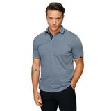 Desen Triko Erkek Polo Yaka Jakarlı T-Shirt 23801 Füme XL