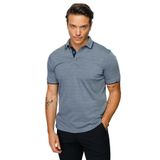 Desen Triko Erkek Polo Yaka Jakarlı T-Shirt 23801 Füme XXXL
