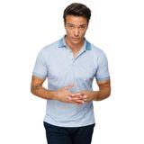 DESEN TRİKO Erkek Polo Yaka Keten Baskılı T-shirt K.Mavi Beden;M,Renk;K.Mavi dsnNM8517