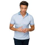 DESEN TRİKO Erkek Polo Yaka Keten Baskılı T-shirt K.Mavi Beden;XL,Renk;K.Mavi dsnNM8518