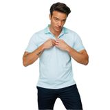 DESEN TRİKO Erkek Polo Yaka Keten Baskılı T-shirt M.Yeşili Beden;2XL,Renk;M.Yeşili dsnNM8535