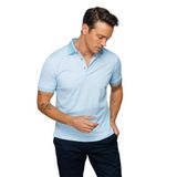DESEN TRİKO Erkek Polo Yaka Keten Baskılı T-shirt Turkuaz Beden;3XL,Renk;Turkuaz dsnNM8493