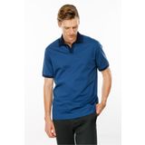 Desen Triko Erkek Polo Yaka Kolu ve Yakası Çizgili T-shirt Parlement Beden;M,Renk;Parlement