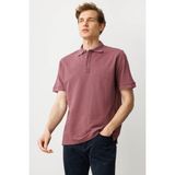 Desen Triko Erkek Polo Yaka T-Shirt G.kurusu - M - Gülkurusu