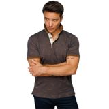 DESEN TRİKO Erkek Polo Yaka Tüy Desenli T-shirt Kahve Beden;S,Renk;Kahve dsnNM8822