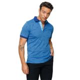 DESEN TRİKO Erkek Polo Yaka Tüy Desenli T-shirt Saks Beden;XL,Renk;Saks dsnNM8807