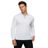 DESEN TRİKO Erkek Polo Yaka Uzun Kollu Sweatshirt Beyaz Beden;2XL,Renk;Beyaz dsnNM8959