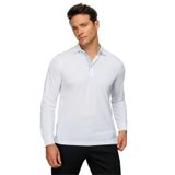 DESEN TRİKO Erkek Polo Yaka Uzun Kollu Sweatshirt Beyaz Beden;XL,Renk;Beyaz dsnNM8963