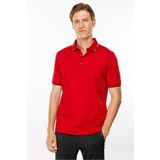 Desen Triko Erkek Polo Yaka Yakası Çizgili T-shirt Kırmızı Beden;3XL,Renk;Kırmızı