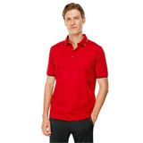 Desen Triko Erkek Polo Yaka Yakası Çizgili T-shirt Kırmızı Beden;4XL,Renk;Kırmızı