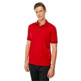 Desen Triko Erkek Polo Yaka Yakası Şerit Desenli T-shirt Kırmızı Beden;L,Renk;Kırmızı