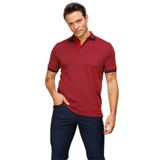 DESEN TRİKO Erkek Polo Yaka Yakası ve Kolu Triko Cepli T-shirt Bordo Beden;2XL,Renk;Bordo dsnNM8902