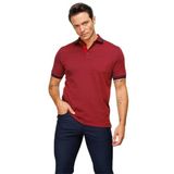 DESEN TRİKO Erkek Polo Yaka Yakası ve Kolu Triko Cepli T-shirt Bordo Beden;M,Renk;Bordo dsnNM8906