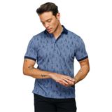 DESEN TRİKO Erkek Polo Yaka Yelken Desenli T-shirt Lacivert Beden;M,Renk;Lacivert dsnNM8770