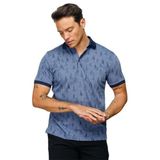 DESEN TRİKO Erkek Polo Yaka Yelken Desenli T-shirt Lacivert Beden;S,Renk;Lacivert dsnNM8772