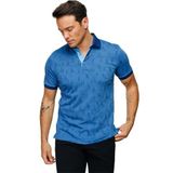 DESEN TRİKO Erkek Polo Yaka Yelken Desenli T-shirt Saks Beden;L,Renk;Saks dsnNM8762