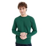 Desen Triko Erkek Sıfır Yaka Basic Yün Kazak 23525 Ö. Başı XXL