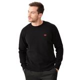DESEN TRİKO Erkek Sıfır Yaka Klasik Yün Kazak Siyah Beden;2XL,Renk;Siyah dsnNM4851