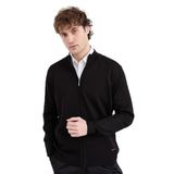 Desen Triko Erkek Yarım Balıkçı Yaka Yün Ceket Siyah Beden;2XL,Renk;Siyah