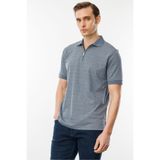 Desen Triko Fermuarlı Jakarlı T-Shirt, S, 615, Füme, Erkek