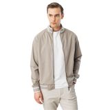 Desen Triko Hakim Yaka Mont, 2XL, Hakim Yaka Mont, Bej, Erkek