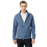 Desen Triko Hakim Yaka Yan Cepli Mont, 2XL, Hakim Yaka Mont, H.Mavi, Erkek