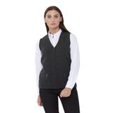Desen Triko Kadın Çelik Örgü Cebi Fermuarlı Düz Triko Yelek 02421003 K.Füme S