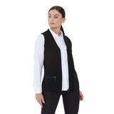 Desen Triko Kadın Çelik Örgü Cebi Fermuarlı Düz Triko Yelek 02421003 Siyah XL