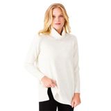 DESEN TRİKO Kadın Degaje Yaka Simli Kazak Kemik Beden;XL,Renk;Kemik dsnNM4383