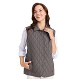 Desen Triko Kadın Kapitone Yelek 02421437 Gri 44