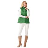 DESEN TRİKO Kadın Kapitone Yelek E.Yeşili Beden;5 BEDEN (2XL) dsnNM1395
