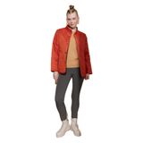 Desen Triko Kadın Önü Çıtçıtlı Soğan Desenli Kısa Kapitone Ceket Oranj Beden;2XL,Renk;Oranj