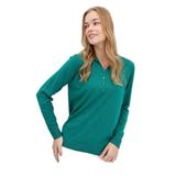 Desen Triko Kadın Polo Yaka Angelina Basic Kazak 23026 A.Ö. Başı M