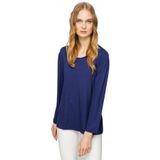 DESEN TRİKO Kadın Sıfır Yaka Basic Penye Bluz Lacivert Beden;XL,Renk;Lacivert dsnNM8276