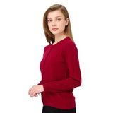 DESEN TRİKO Kadın Sıfır Yaka Triko Ceket V.Çürüğü Beden;2XL,Renk;V.Çürüğü dsnNM996