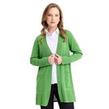 Desen Triko Kadın Triko Araboy Yazlık İnce Ceket Yosun Beden;2XL,Renk;Yosun
